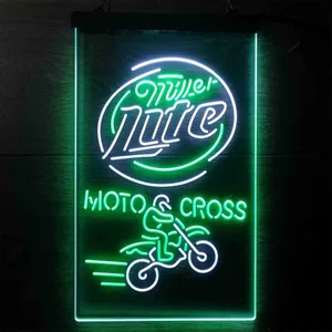 Miller Lite Motocross Neon-Like LED Sign