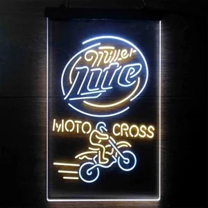 Miller Lite Motocross Neon-Like LED Sign