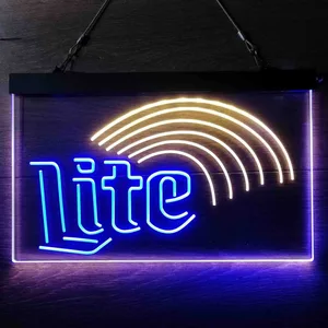Miller Lite Rainbow Neon-Like LED Sign