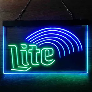 Miller Lite Rainbow Neon-Like LED Sign