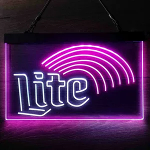 Miller Lite Rainbow Neon-Like LED Sign