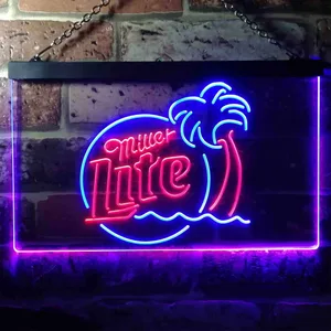 Miller Lite - Tropical 2 Neon-Like LED Sign