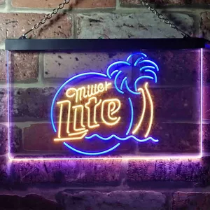 Miller Lite - Tropical 2 Neon-Like LED Sign