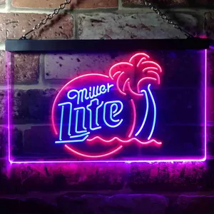 Miller Lite - Tropical 2 Neon-Like LED Sign