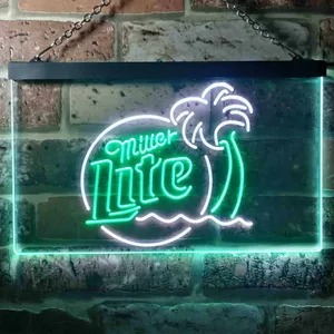 Miller Lite - Tropical 2 Neon-Like LED Sign