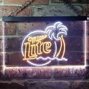 Miller Lite - Tropical 2 Neon-Like LED Sign