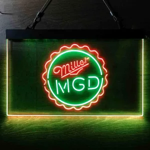 Miller MGD Bottlecap Neon-Like LED Sign