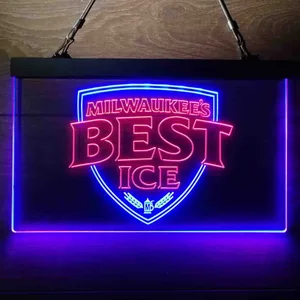 Milwaukee's Best Ice Vintage Logo Neon-Like LED Sign