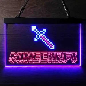 Minecraft Sword Neon-Like LED Sign