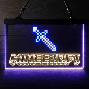 Minecraft Sword Neon-Like LED Sign