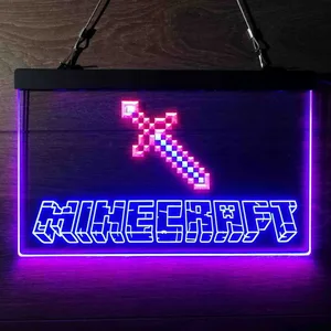 Minecraft Sword Neon-Like LED Sign
