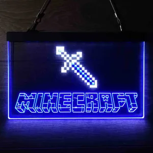 Minecraft Sword Neon-Like LED Sign