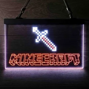 Minecraft Sword Neon-Like LED Sign