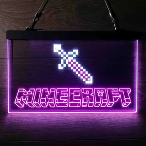 Minecraft Sword Neon-Like LED Sign