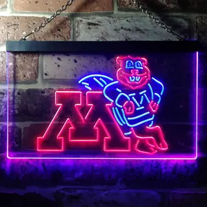 Minnesota Golden Gophers Logo Neon-Like LED Sign