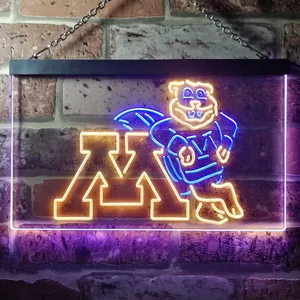 Minnesota Golden Gophers Logo Neon-Like LED Sign
