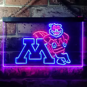 Minnesota Golden Gophers Logo Neon-Like LED Sign