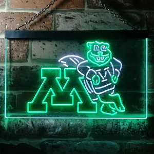 Minnesota Golden Gophers Logo Neon-Like LED Sign
