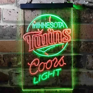 Minnesota Twins Coors Light Neon-Like LED Sign