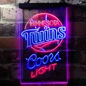 Minnesota Twins Coors Light Neon-Like LED Sign