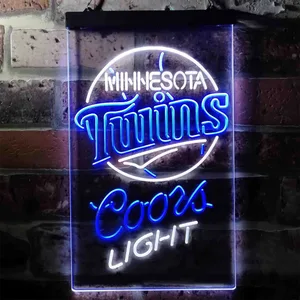 Minnesota Twins Coors Light Neon-Like LED Sign