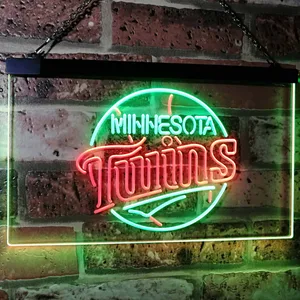 Minnesota Twins Logo 1 Neon-Like LED Sign