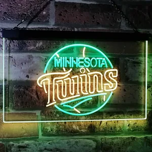 Minnesota Twins Logo 1 Neon-Like LED Sign