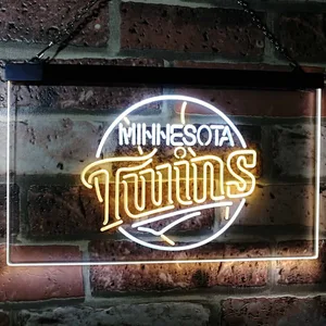 Minnesota Twins Logo 1 Neon-Like LED Sign