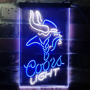 Minnesota Vikings Coors Light Neon-Like LED Sign