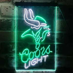 Minnesota Vikings Coors Light Neon-Like LED Sign