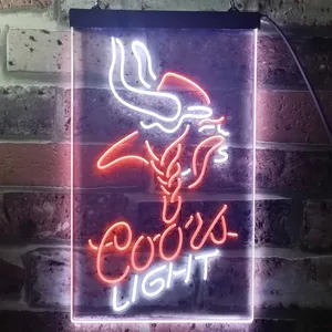 Minnesota Vikings Coors Light Neon-Like LED Sign
