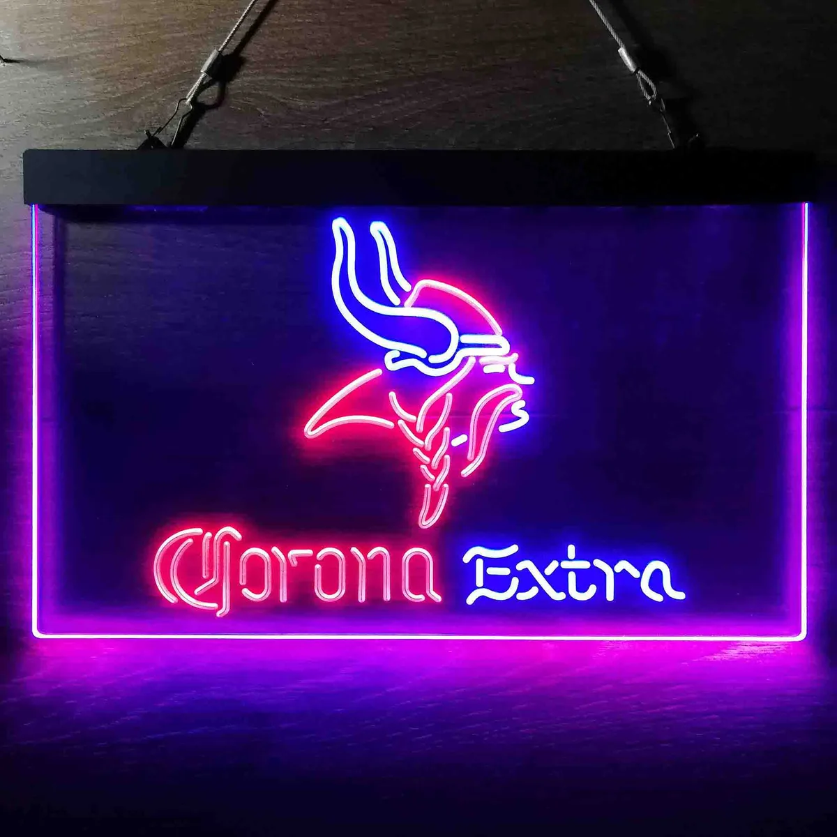 Minnesota Vikings Corona Extra Neon-Like LED Sign