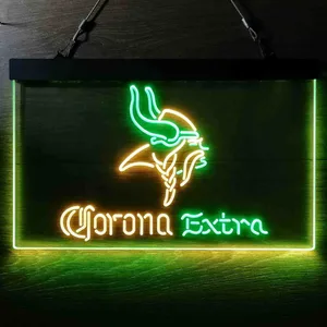 Minnesota Vikings Corona Extra Neon-Like LED Sign