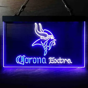 Minnesota Vikings Corona Extra Neon-Like LED Sign