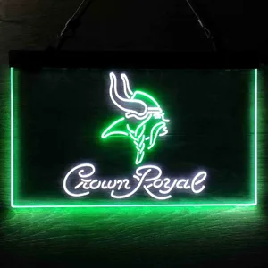 Minnesota Vikings Crown Royal Neon-Like LED Sign