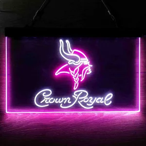 Minnesota Vikings Crown Royal Neon-Like LED Sign