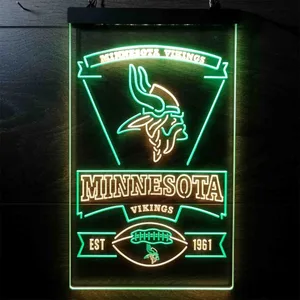 Minnesota Vikings EST 1961 Neon-Like LED Sign