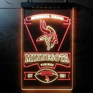 Minnesota Vikings EST 1961 Neon-Like LED Sign