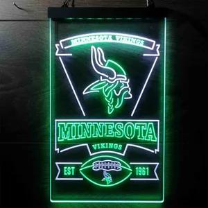 Minnesota Vikings EST 1961 Neon-Like LED Sign