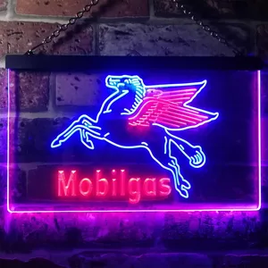 Mobilgas Neon-Like LED Sign