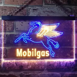 Mobilgas Neon-Like LED Sign