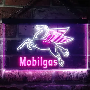 Mobilgas Neon-Like LED Sign