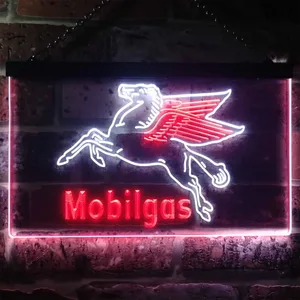Mobilgas Neon-Like LED Sign