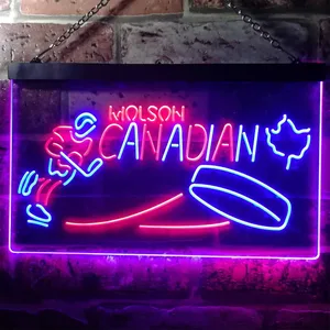 Molson Canadian - Hockey Neon-Like LED Sign