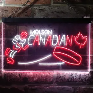 Molson Canadian - Hockey Neon-Like LED Sign