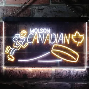 Molson Canadian - Hockey Neon-Like LED Sign