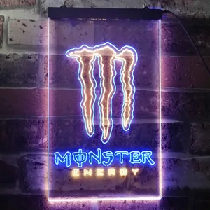 Monster Energy Logo 1  Neon-Like LED Sign