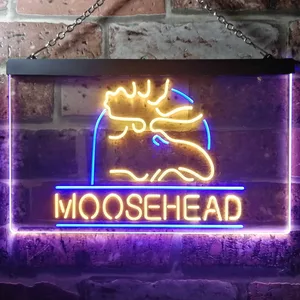Moosehead Lager Moose Head Neon-Like LED Sign