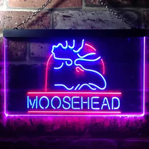 Moosehead Lager Moose Head Neon-Like LED Sign