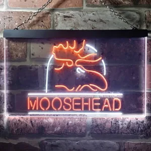 Moosehead Lager Moose Head Neon-Like LED Sign